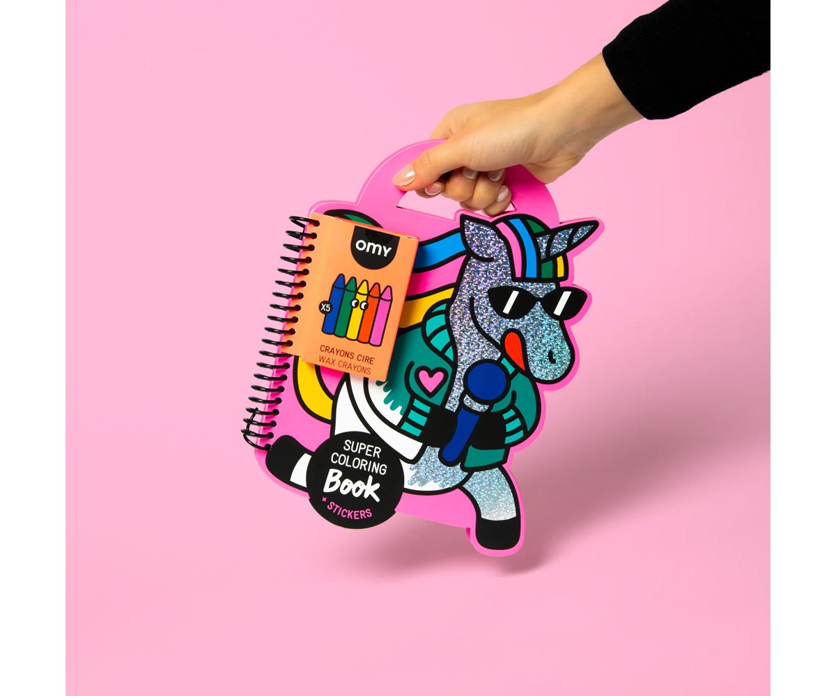 Libro OMY con Colori e Stickers Lily