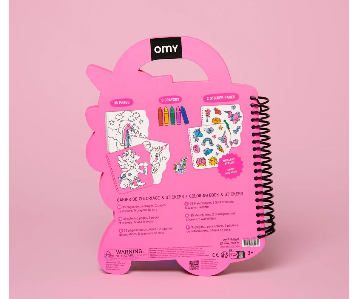 Libro OMY con Colori e Stickers Lily