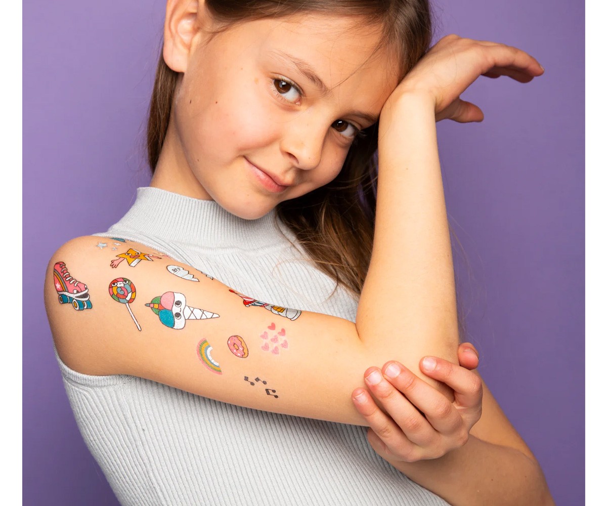 Tatuaggi Temporanei OMY Unicorno Lily Neon