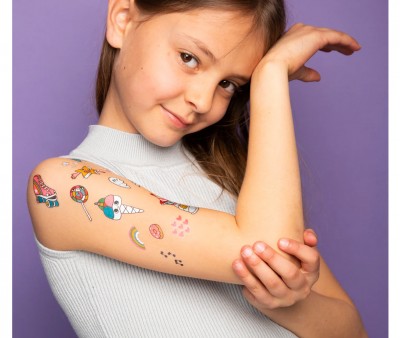 Tatuaggi Temporanei OMY Unicorno Lily Neon