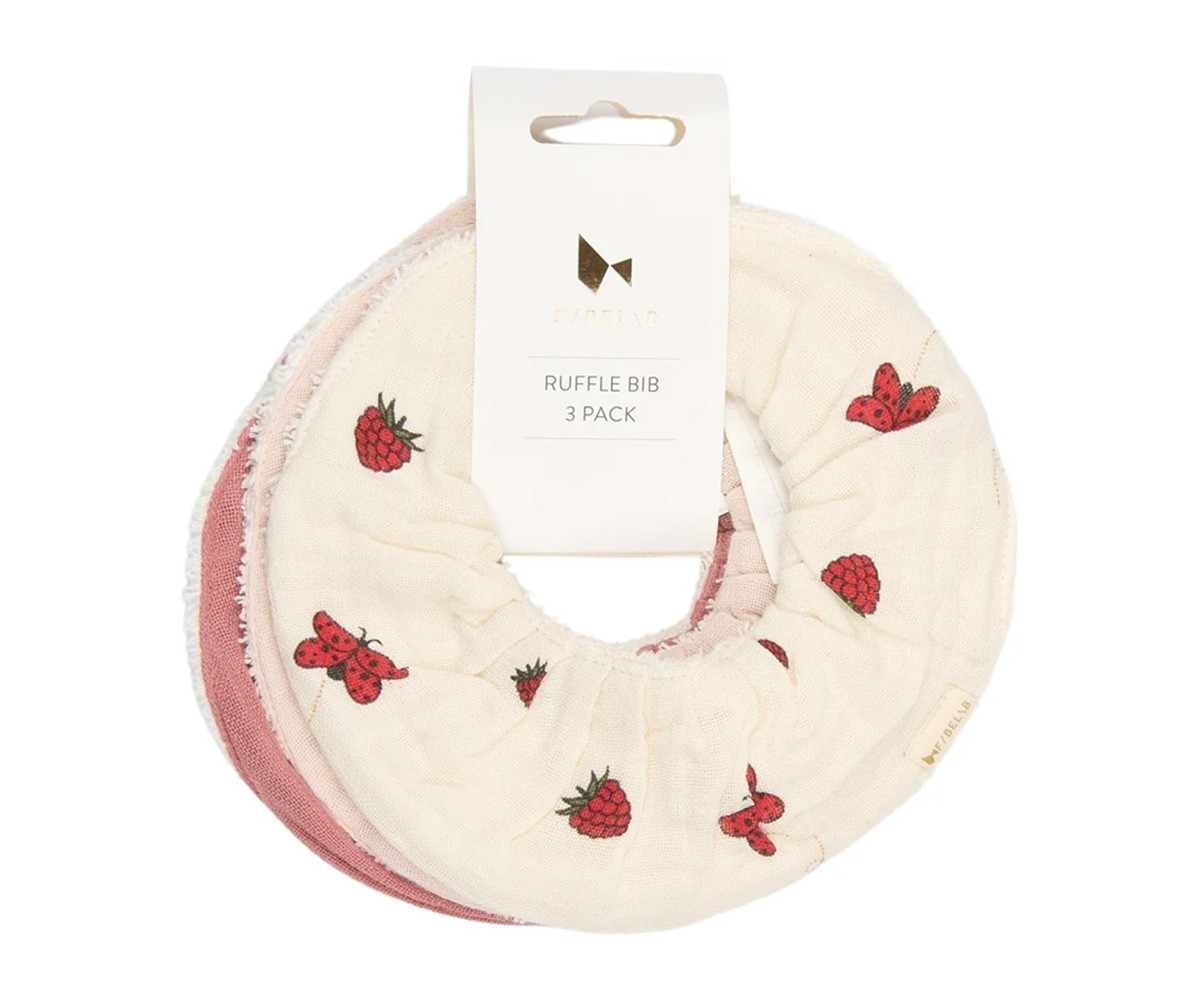 3 Bandane Ruffle Bib Into the Garden