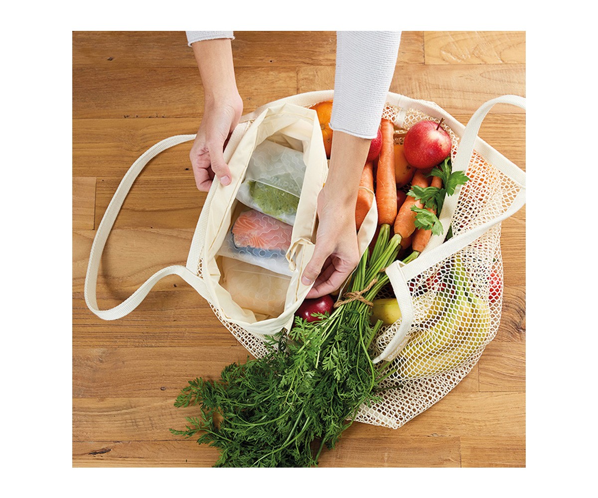 Bolsa reutilizável 2 em 1 Good\'Bag Mustard