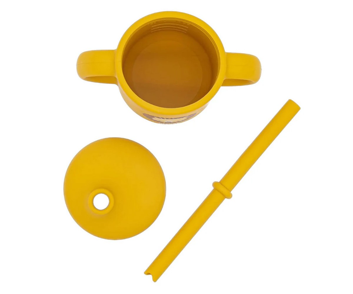 Taza de Silicona con Pajita León 120ml
