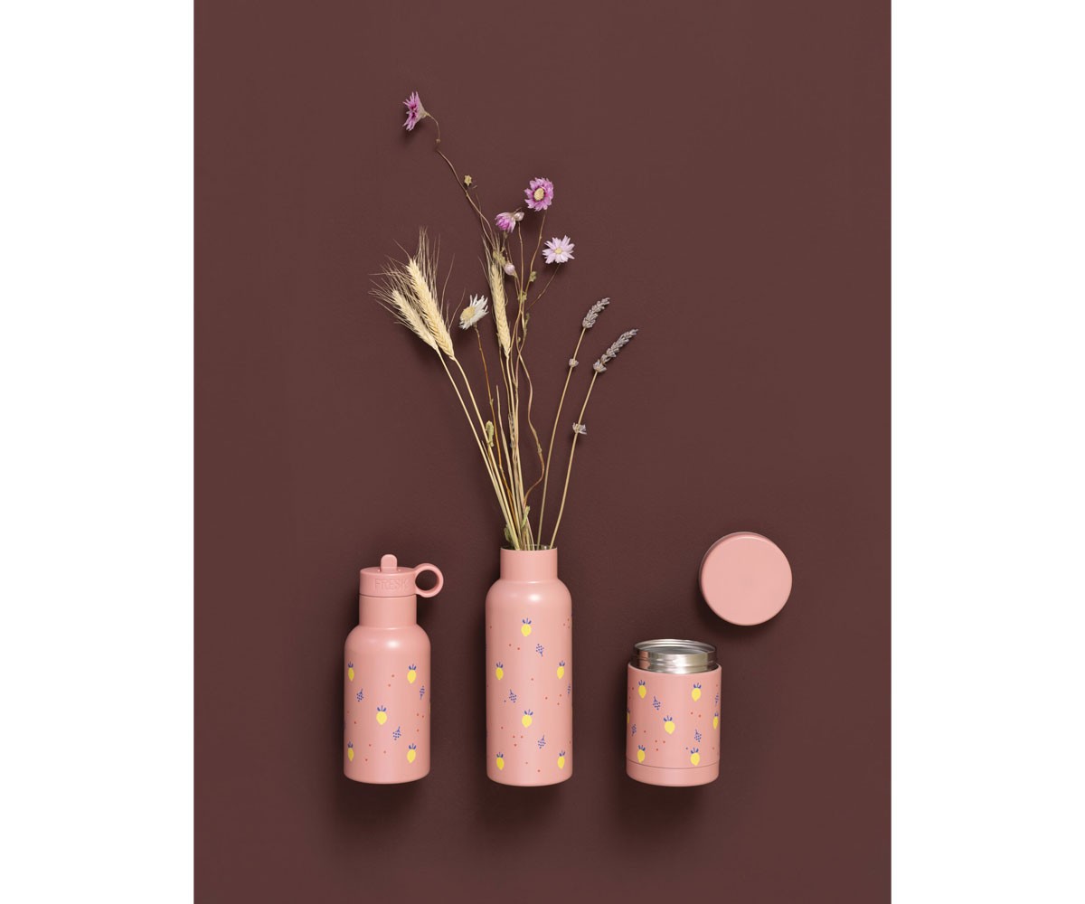 Bottiglia Termica con Tappo+Beccuccio Limoni 500ml