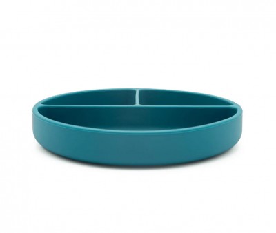 Piatto in Silicone con Scomparti Elefante