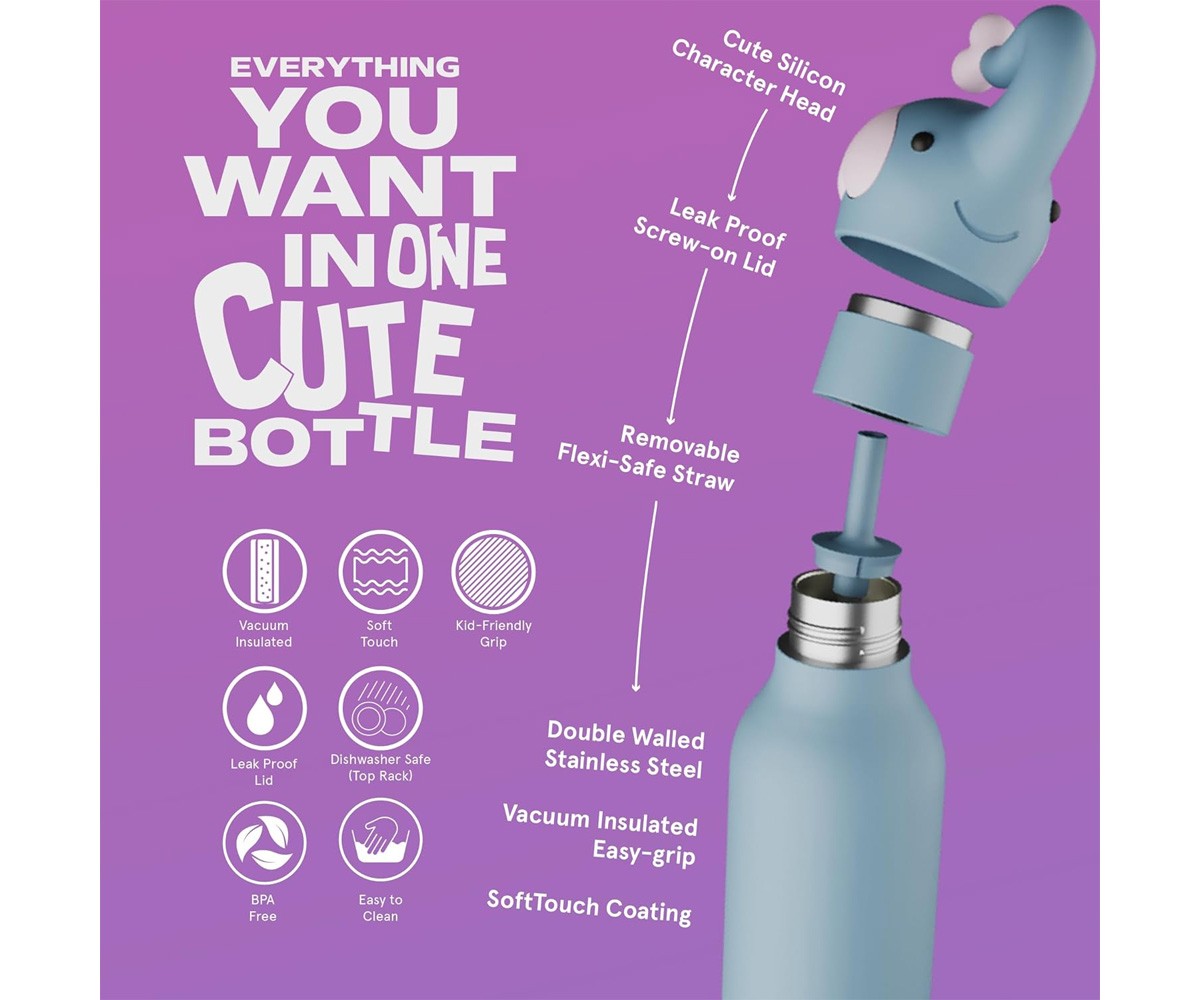 Botella Térmica Bestie Elefante 460 ml