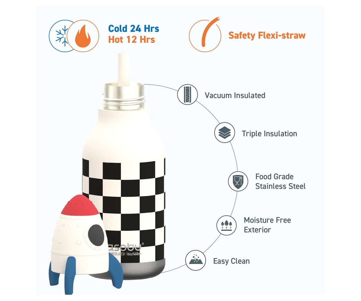 Gourde Isotherme Bestie Fusée 460 ml