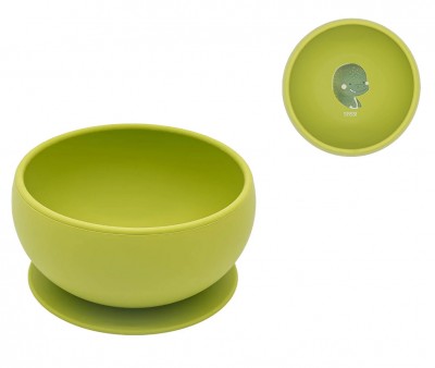 Bol en Silicone avec Ventouse Dinosaure