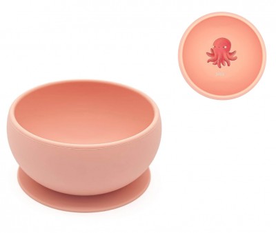 Bol en Silicone avec Ventouse Pieuvre