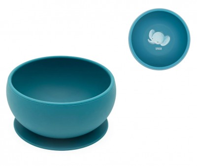 Bol en Silicone avec Ventouse Éléphant