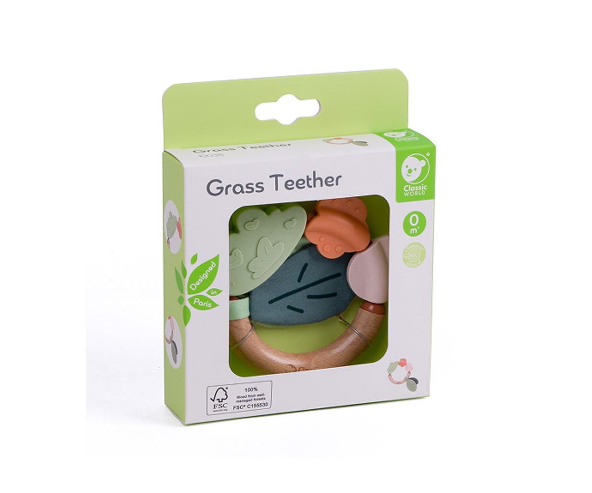 Mordedor de Madera y Silicona Grass