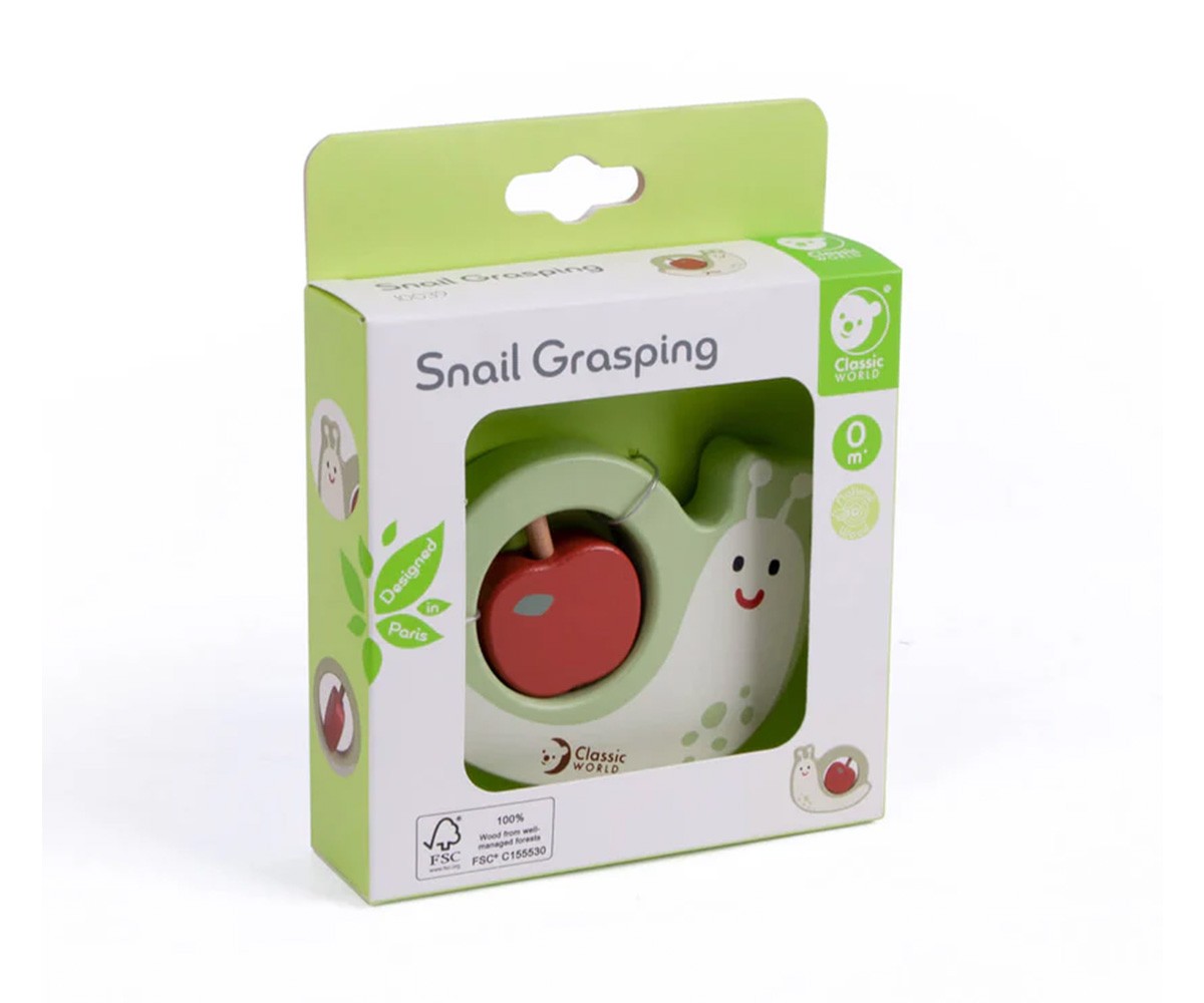 Chocalho de madeira Caracol