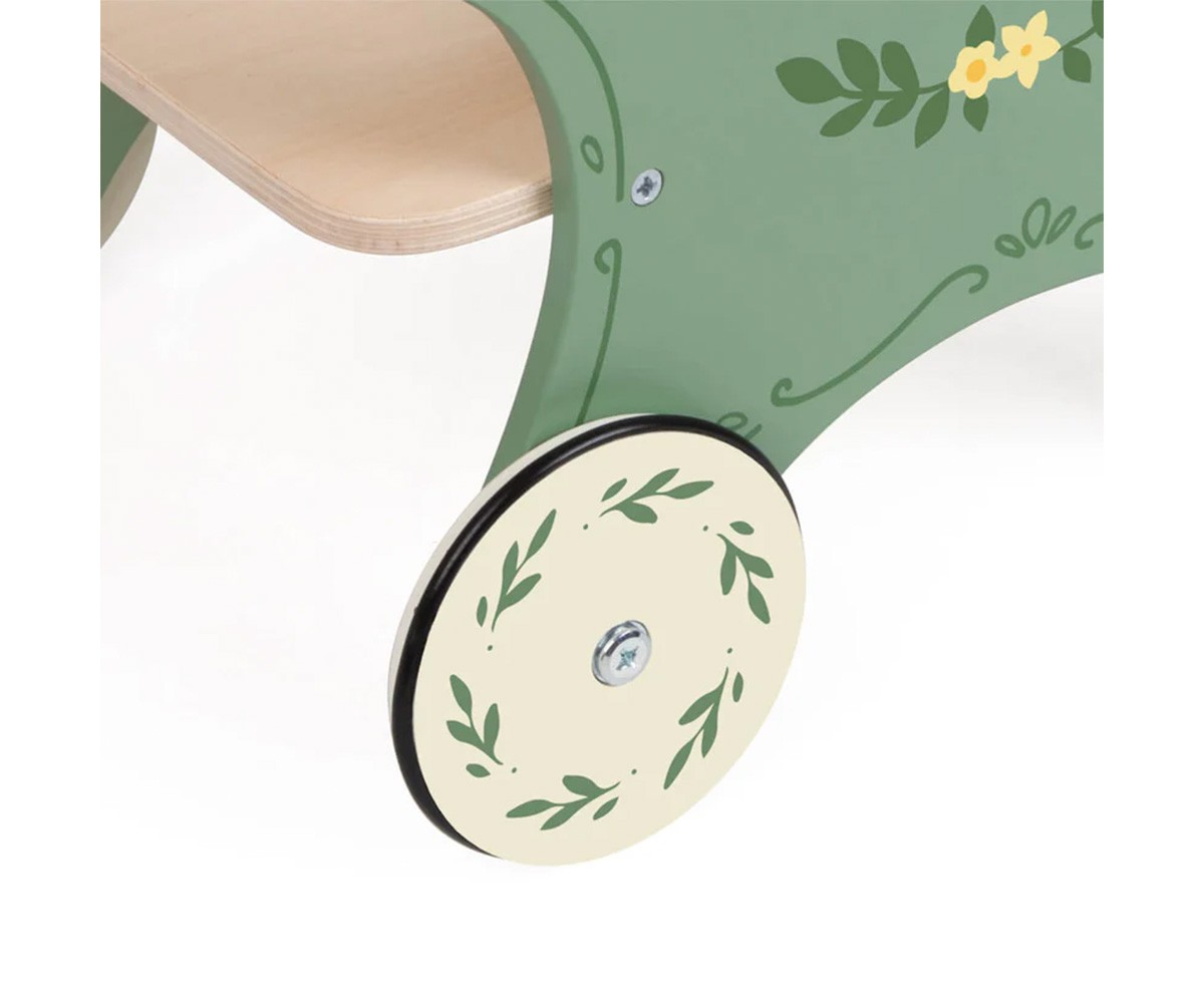 Carrinho de boneca Verde Vintage