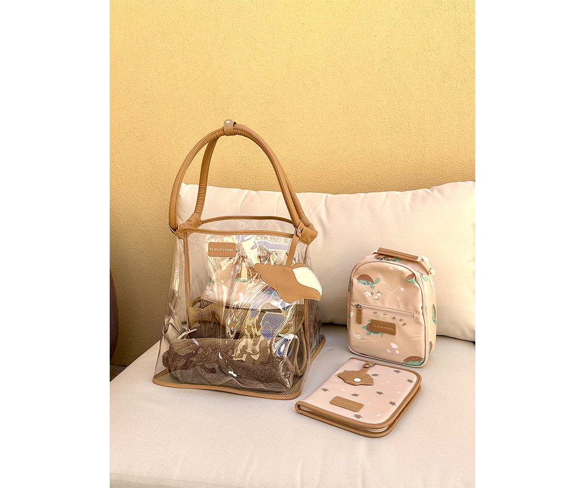 Bolsa de praia Taupe