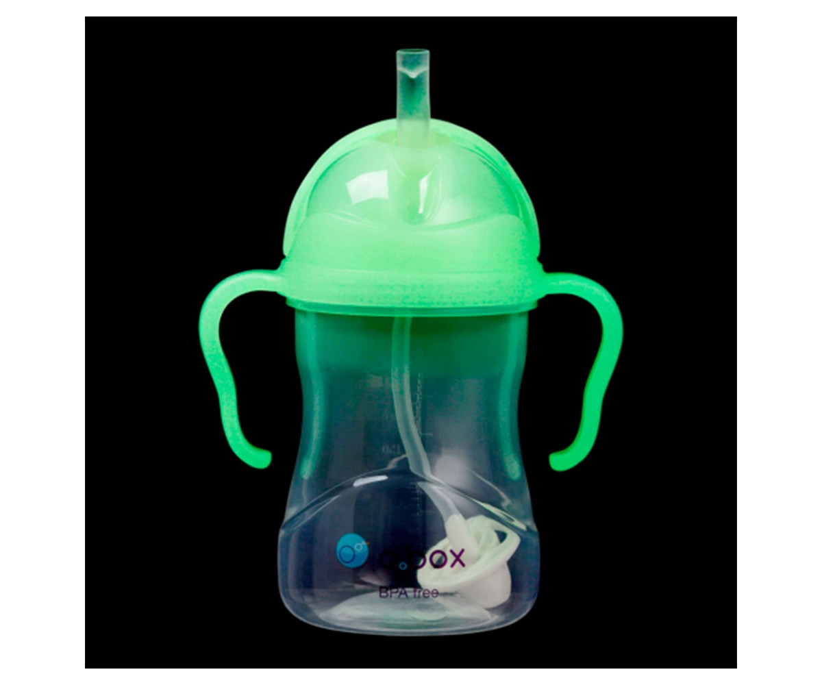 Taza Con Pajita Flexible Brilla en la Oscuridad