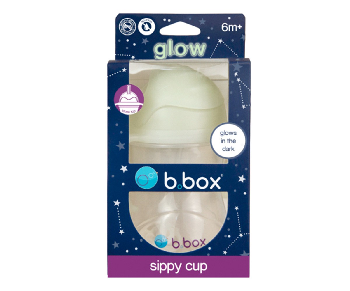 Taza Con Pajita Flexible Brilla en la Oscuridad