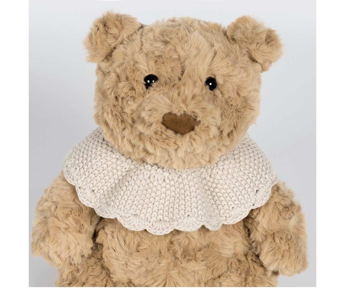 Peluche Plush Bear Tricot Beige