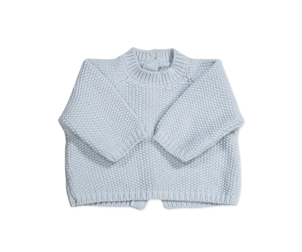 Pull et Culotte en Tricot et Body Bambula Blue