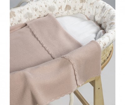 Manta Arrullo Tricot Pink Personalizable