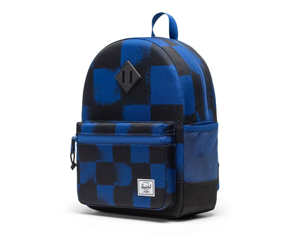 Herschel Heritage Kids Stencil Checker Sodalite Blue Customizable