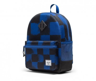 Herschel Heritage Kids Stencil Checker Sodalite Blue Customizable
