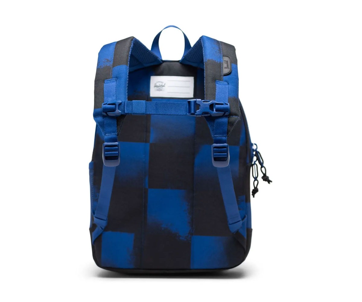 Herschel Heritage Kids Stencil Checker Sodalite Blue Customizable