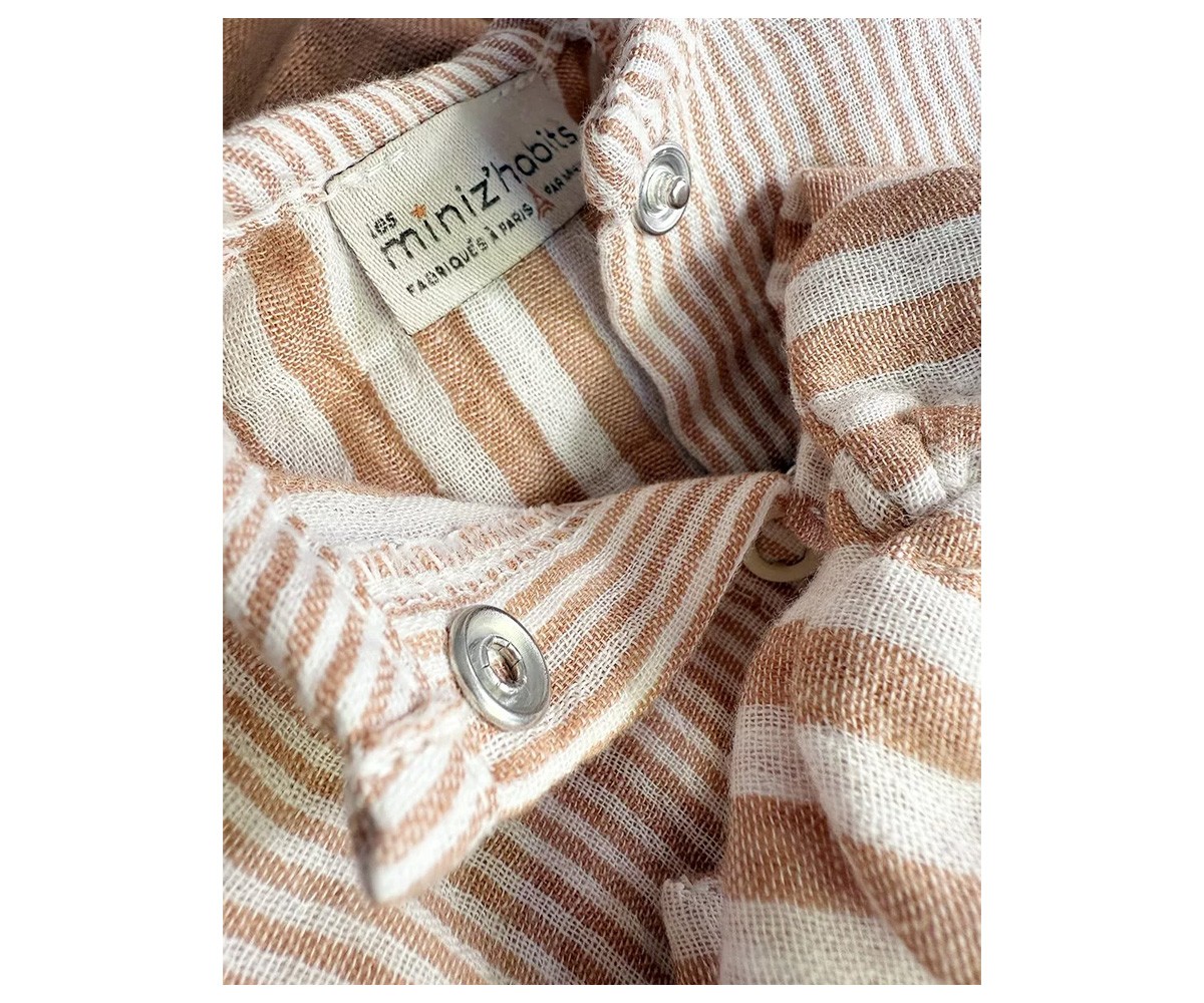 Lily Romper with Zephyr Hat Soft Minikane Dolls