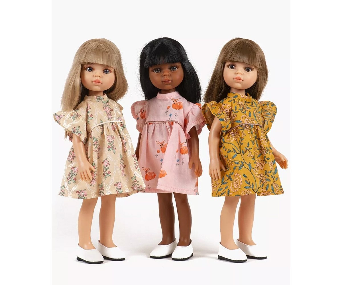 Bailarinas brancas para boneca Amiga