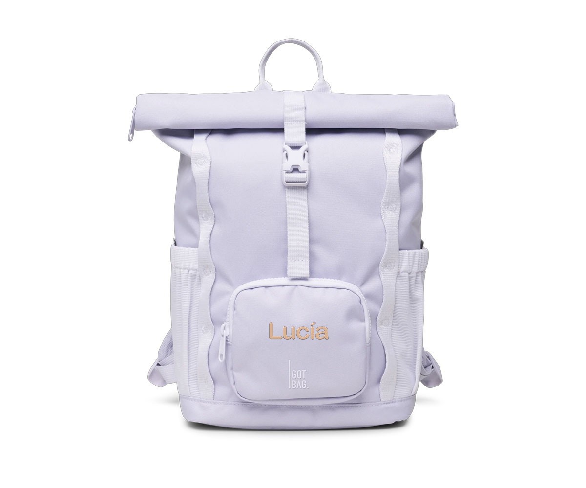 Zaino Grande Kids Adventure RollTop Purple Coral Personalizzabile