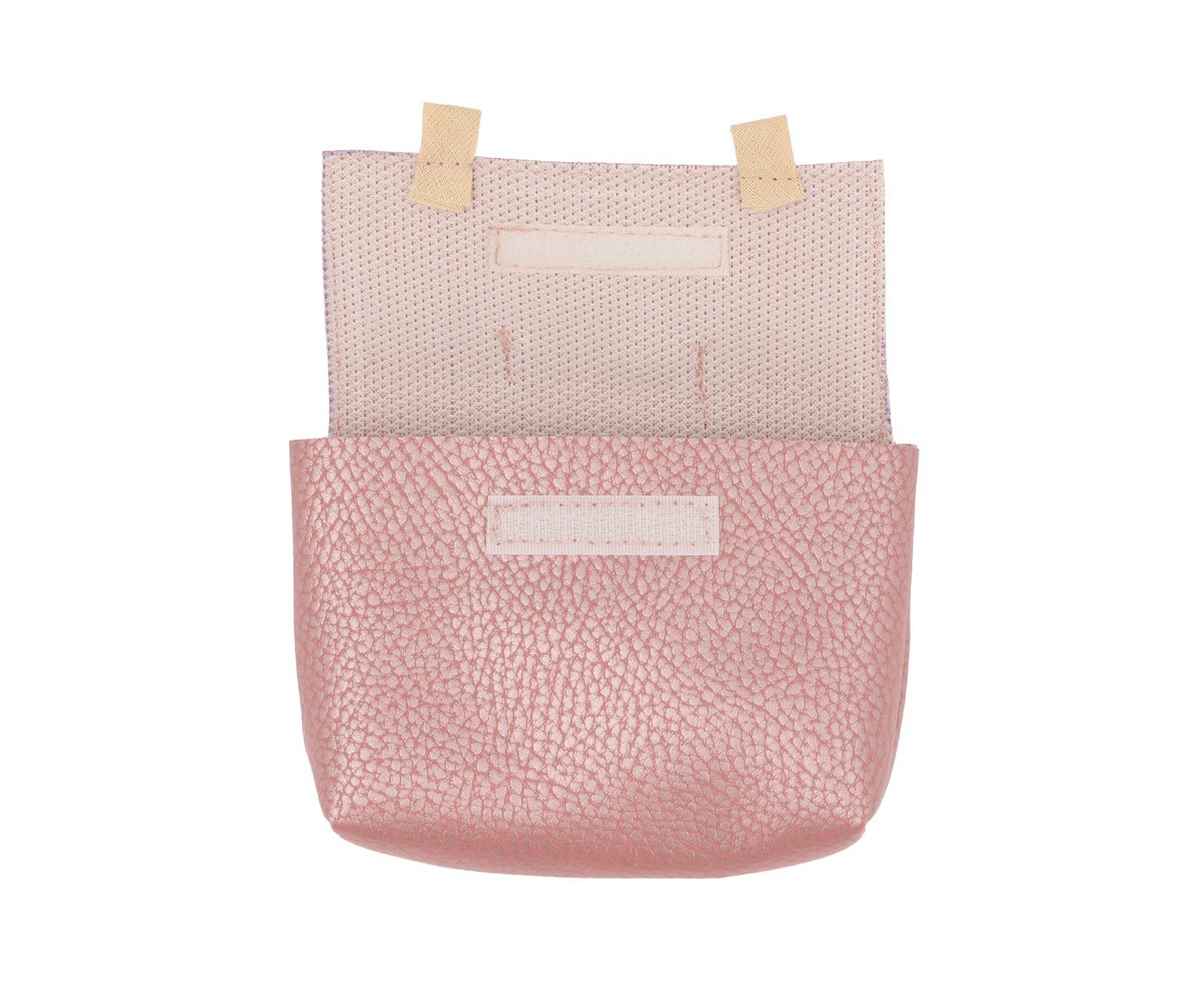 Mochila Vintage Swan en Piel Sintética Rose Nacre para Muñeco Gordis