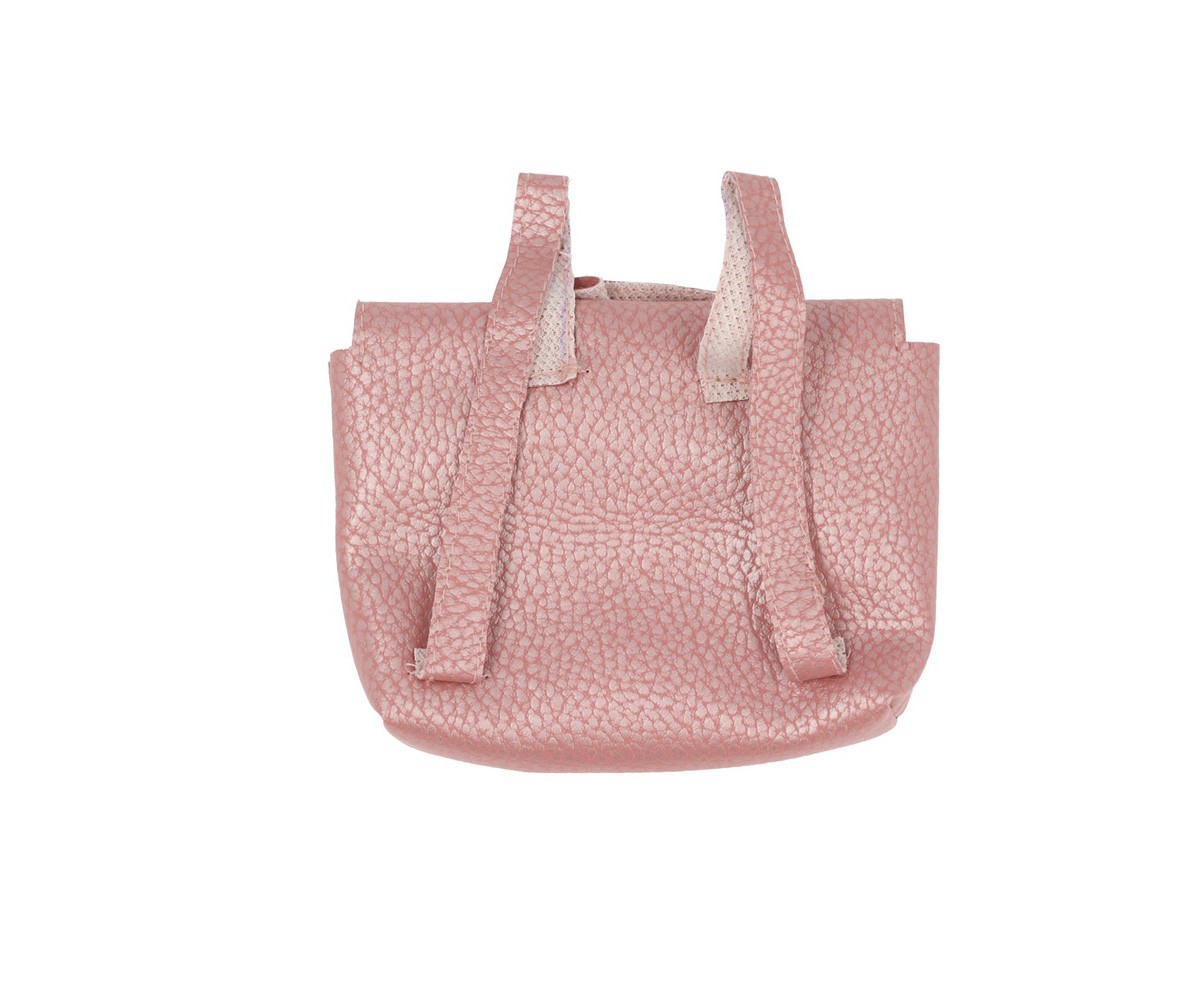 Mochila Vintage Swan en Piel Sintética Rose Nacre para Muñeco Gordis