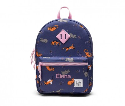 Zaino Herschel Heritage Kids Playing Cats Personalizzabile