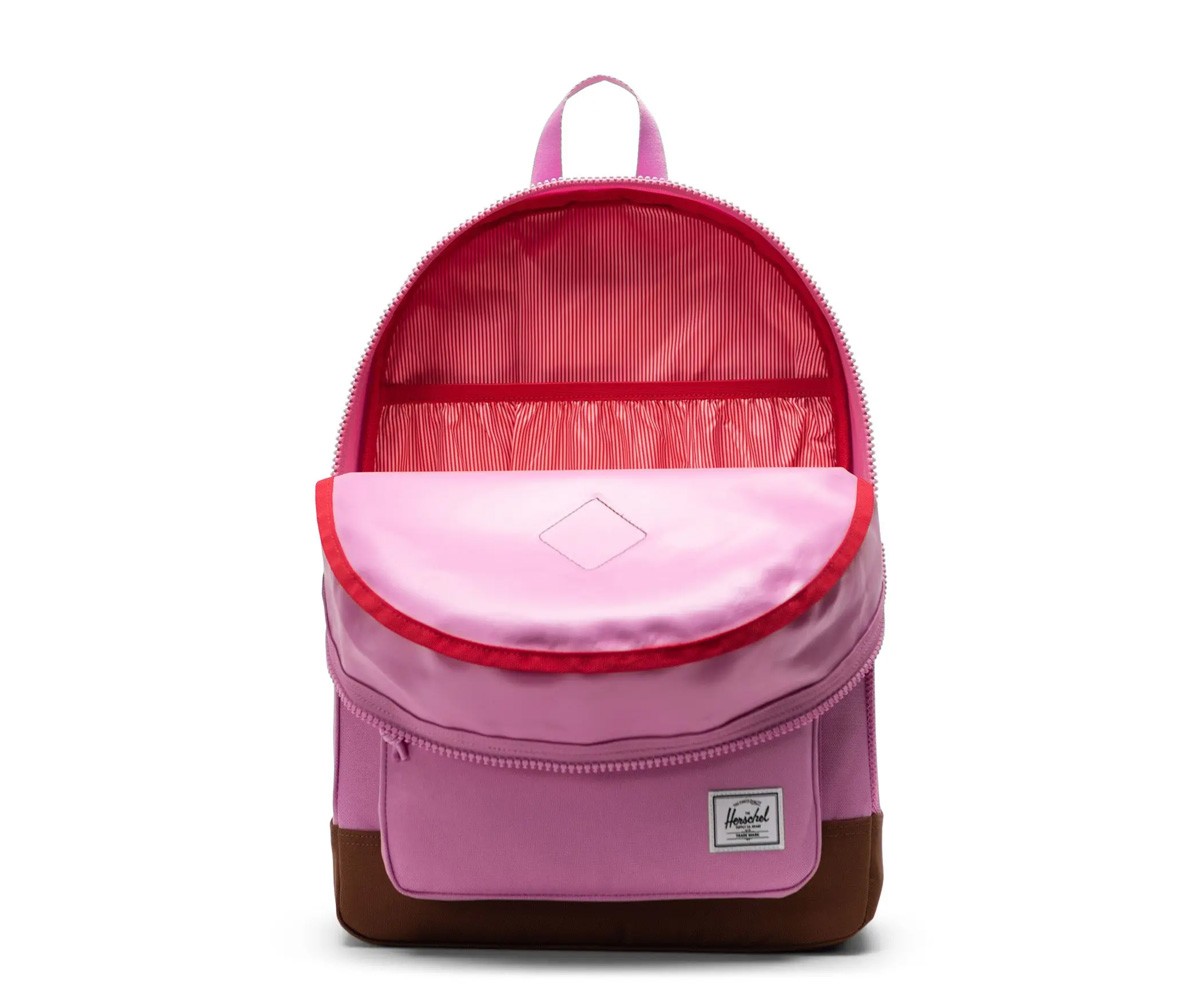 Sac à dos Herschel Heritage Youth Opera Mauve/Saddle Brown Personnalisable