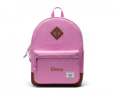 Sac à Dos Herschel Heritage Kids Opera Mauve/Saddle Brown Personnalisable