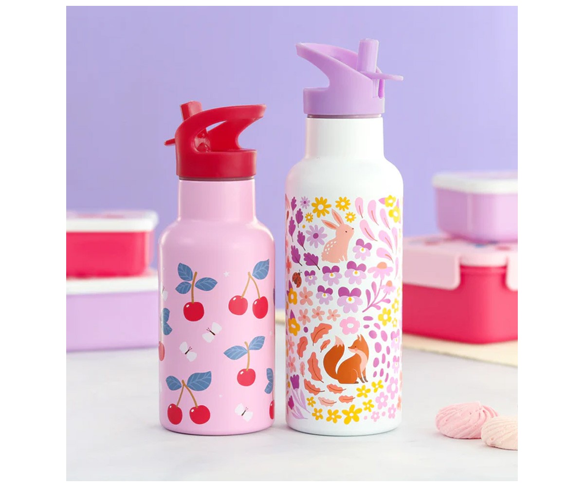 Gourde Isotherme en Acier Cherries 350 ml