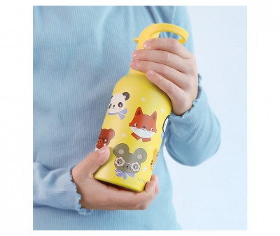 Gourde Isotherme en Acier Animal Friends 350 ml