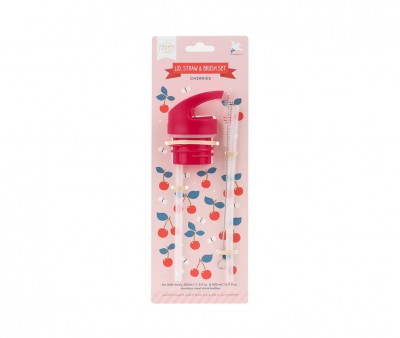 Set Bouchon avec Paille et Goupillon Cherries