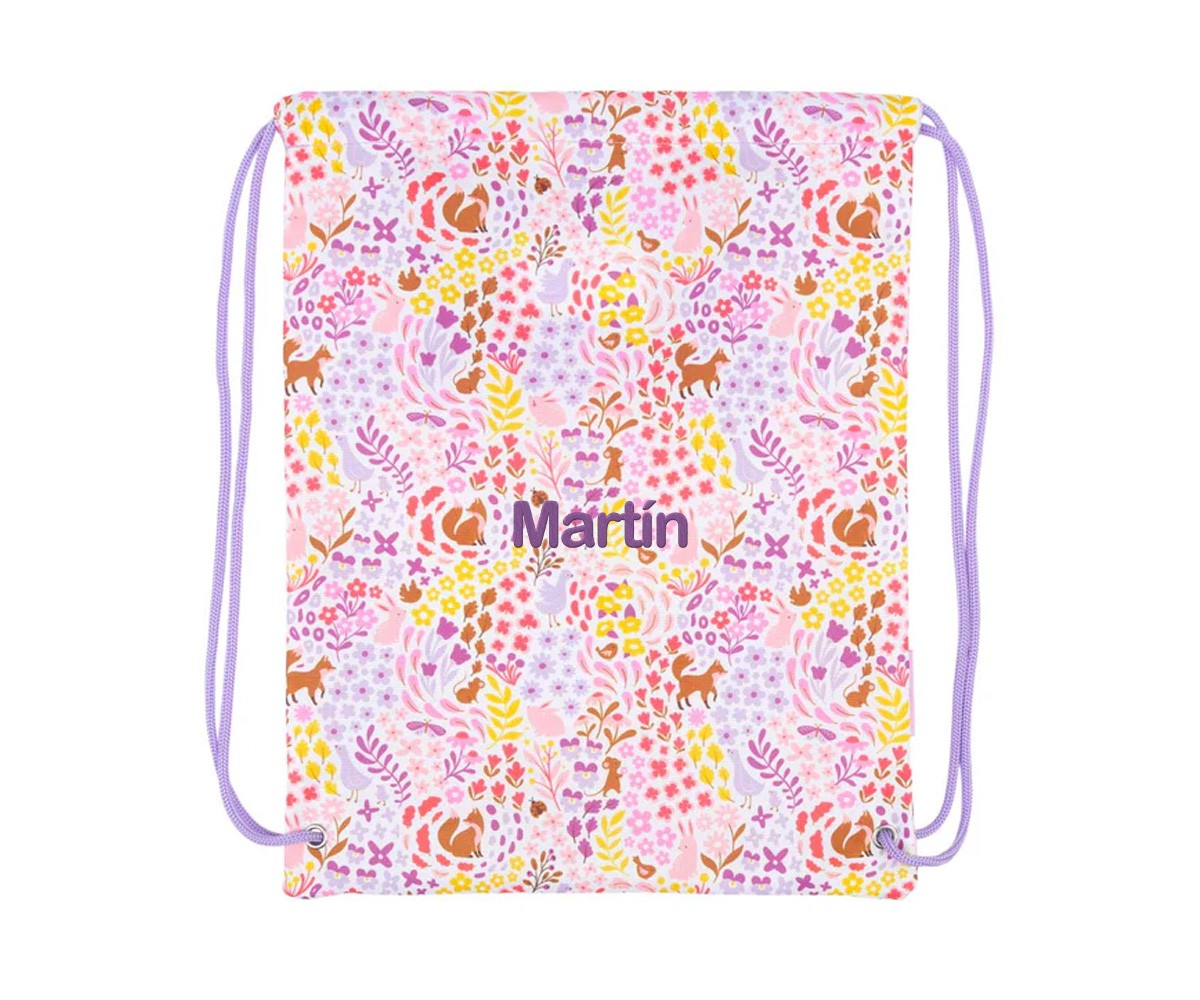 Sacca Zaino Flowers Garden Personalizzabile