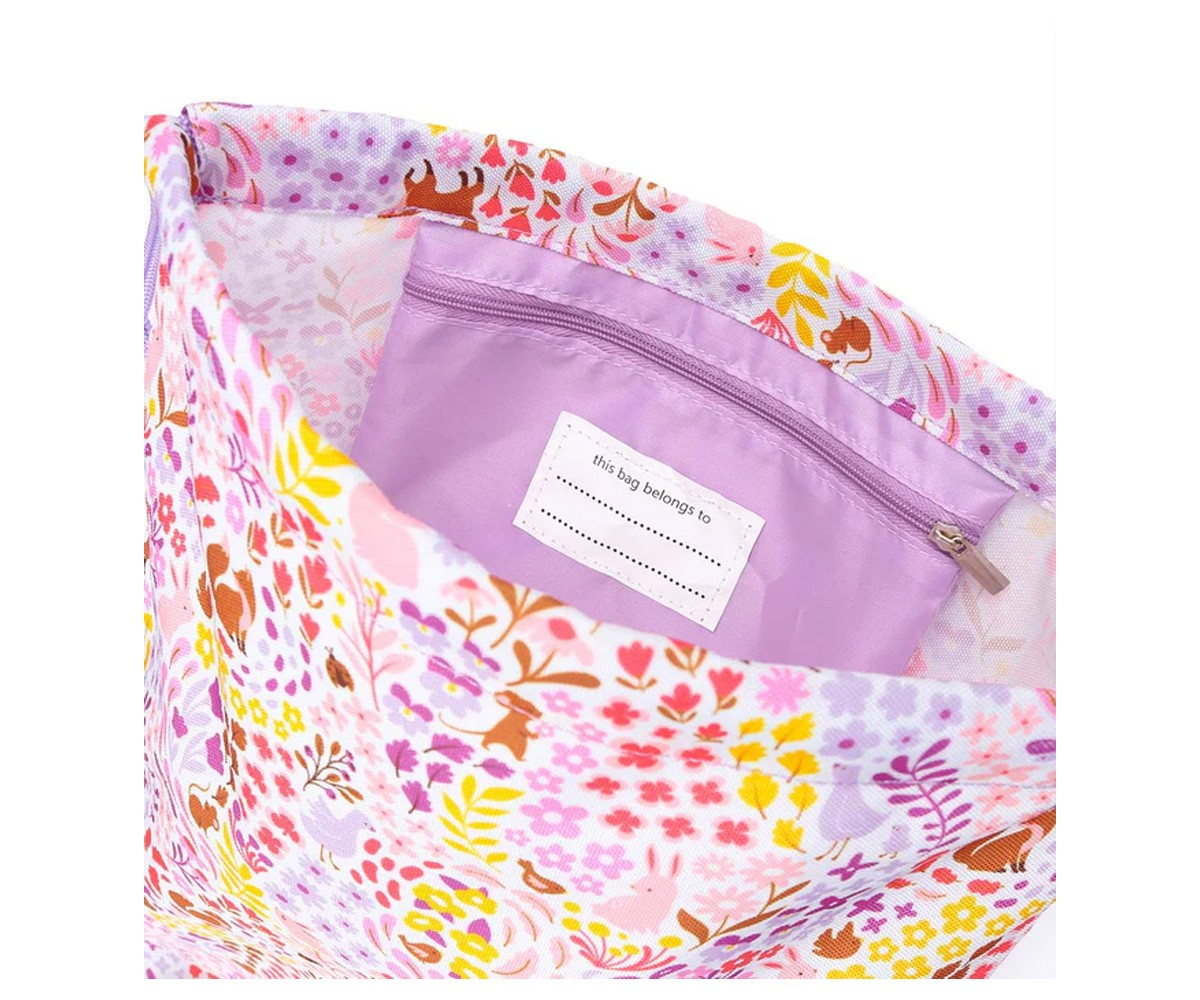 Sacca Zaino Flowers Garden Personalizzabile