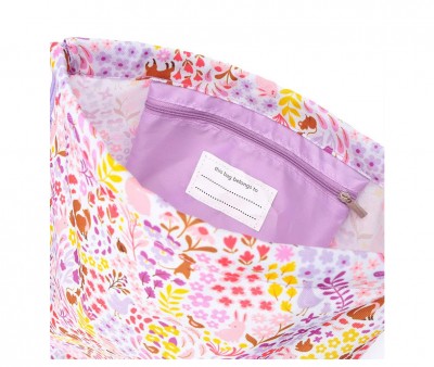 Sacca Zaino Flowers Garden Personalizzabile