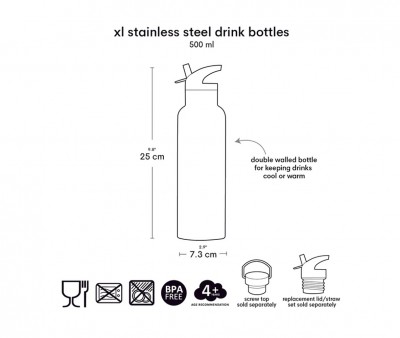 Botella Térmica Acero Pirates 500ml