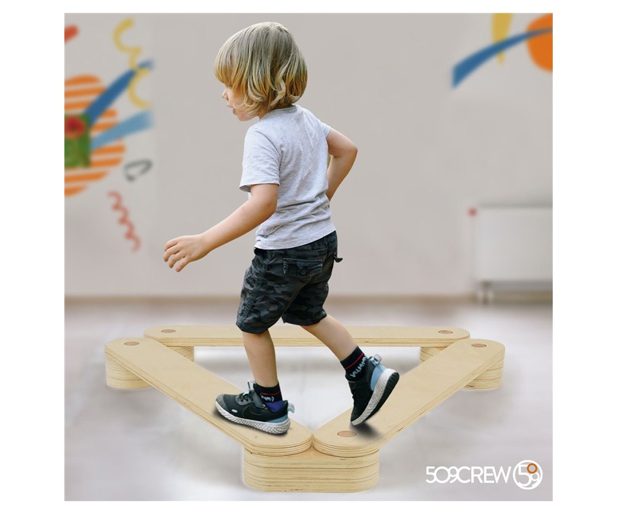 Conjunto de circuitos Equilíbrio de madeira