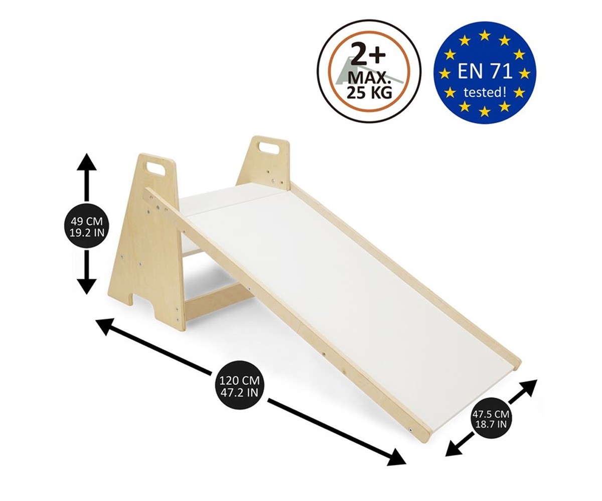 Tobogán con Escalera 2 en 1 Natural