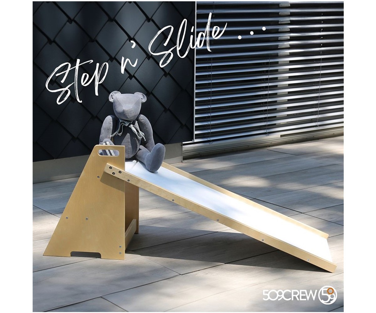 Tobogán con Escalera 2 en 1 Natural