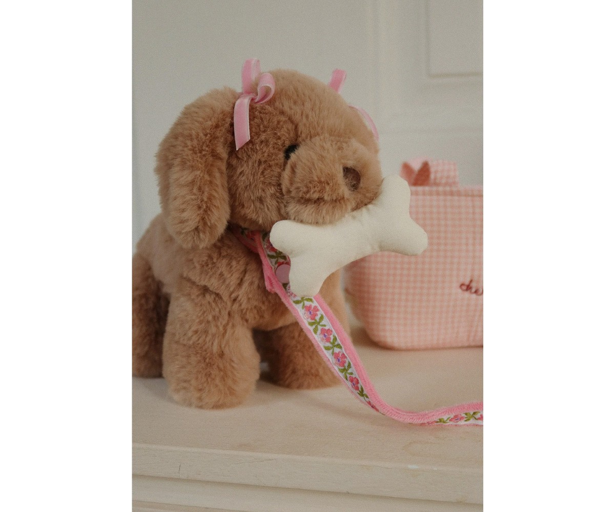 Peluche Maude Puppy Pink Check