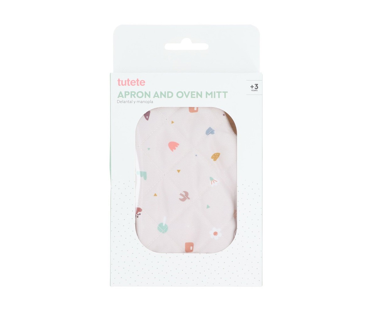 Set Tablier Geometric Nature Personnalisable