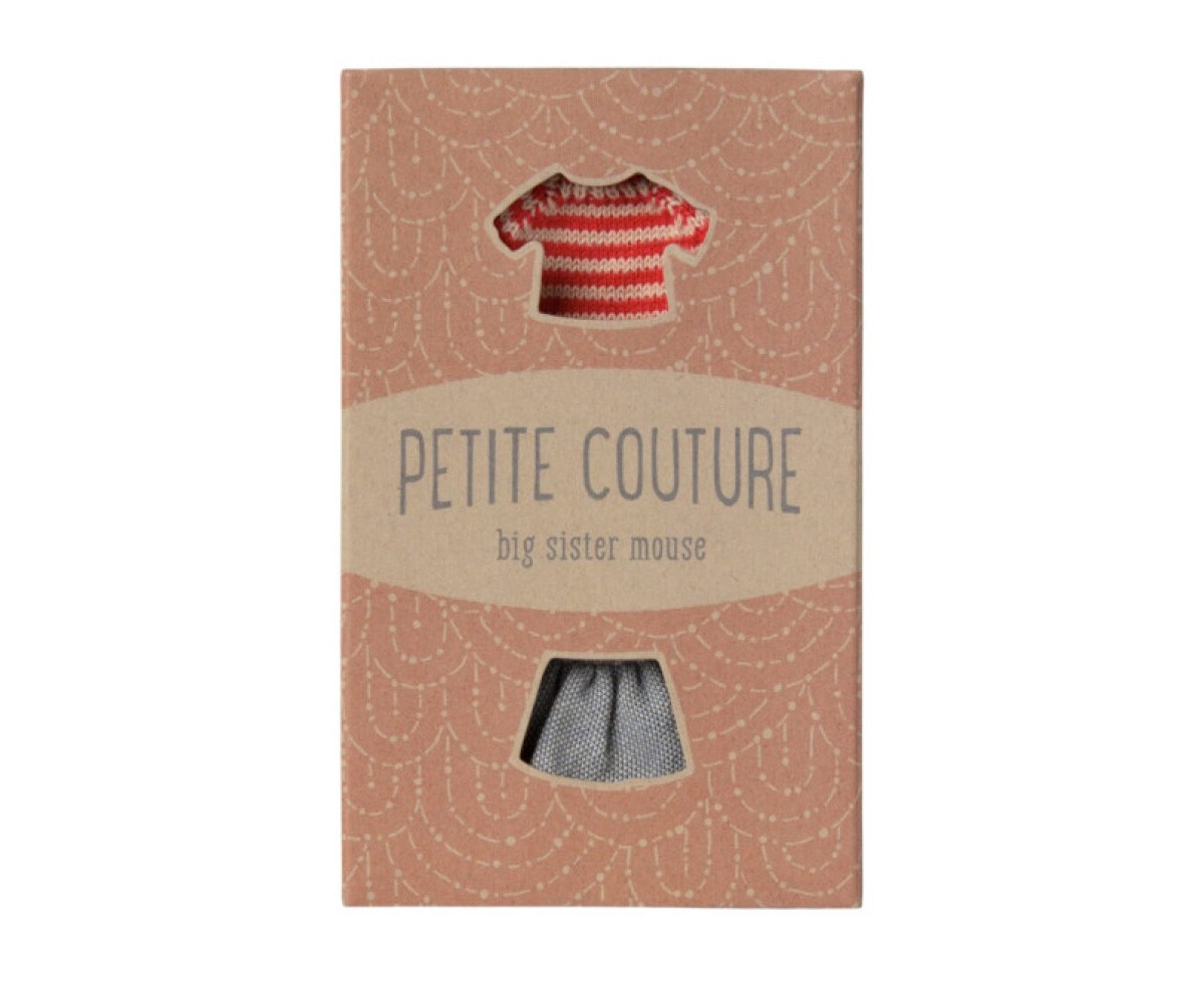 Suéter e saia de malha Big Sister Mouse Mais Velho