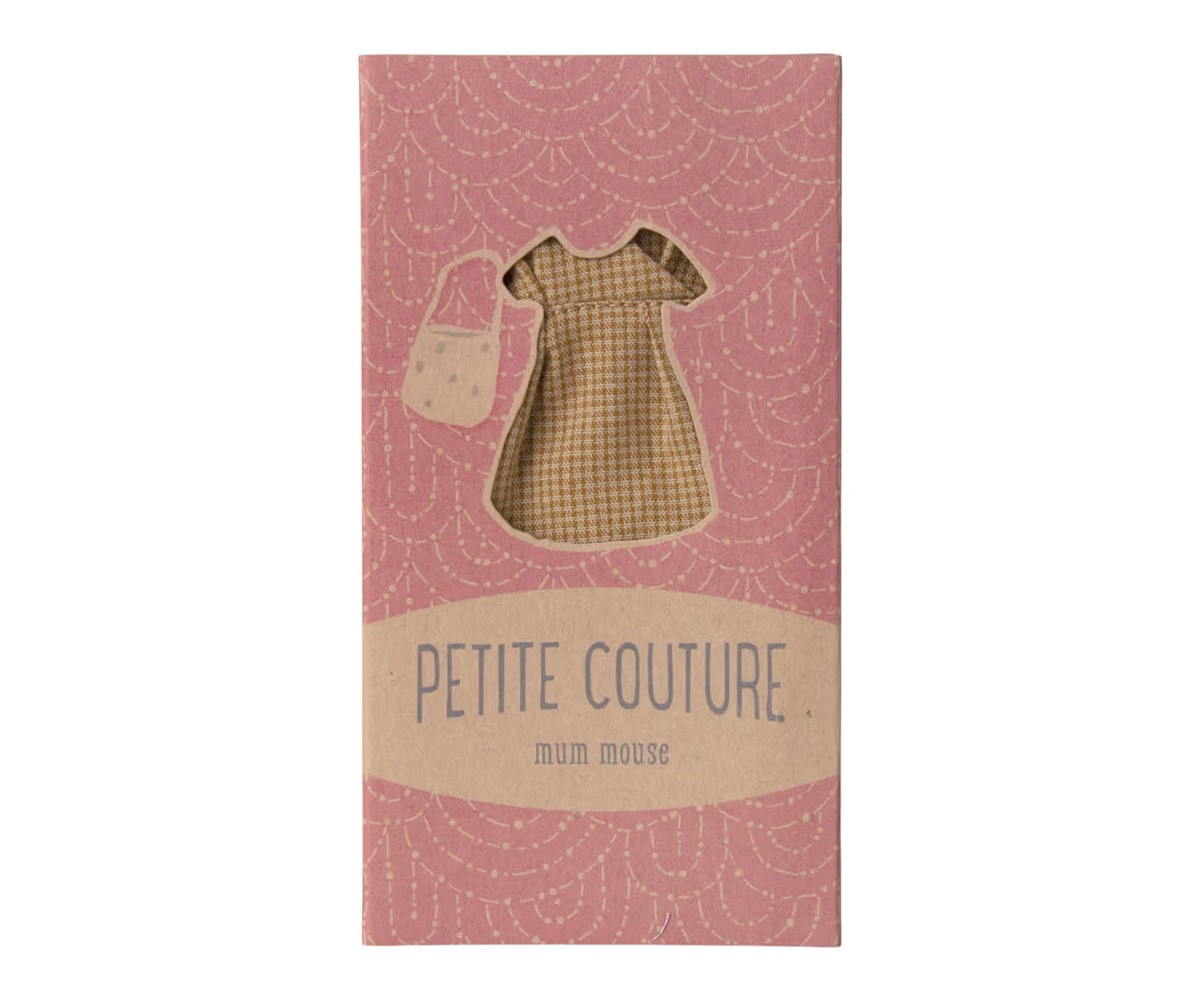 Vestido y Bolsa Mamá Ratón Amarillo