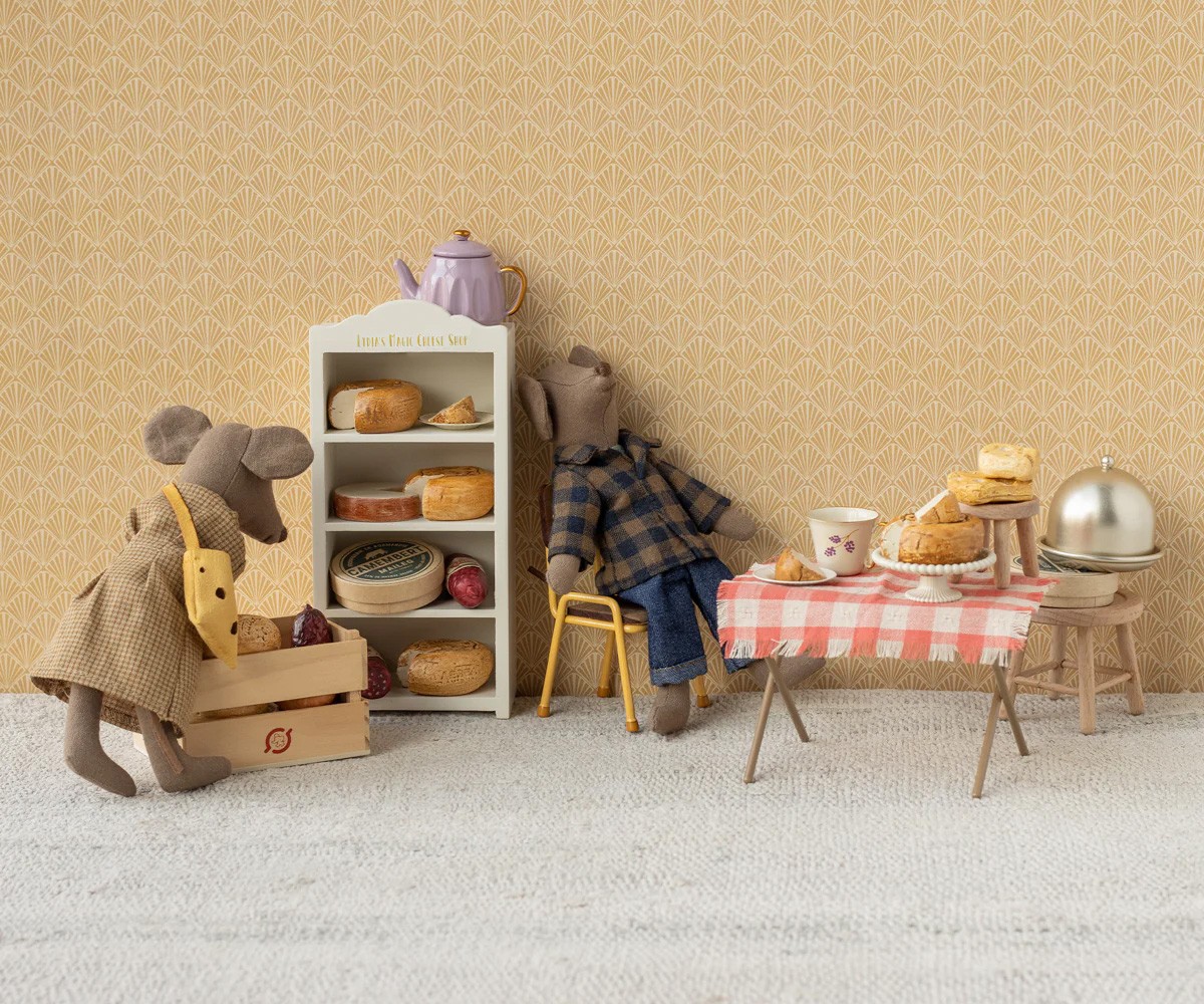 Vestido y Bolsa Mamá Ratón Amarillo