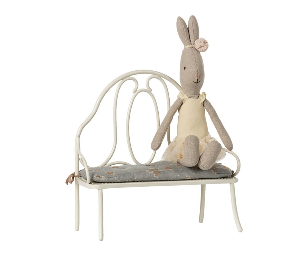 Panchina Mini Maileg Metallo Off White